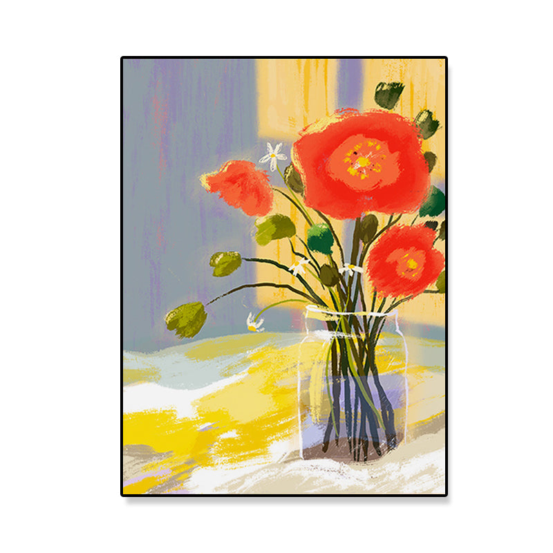 Brehn | Orange Blossom Leinwand Kunst Texturiert Vintage Wohnzimmer Wand Dekoration, Mehrere Größen Optionen