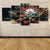 Brehn | Bloeiende Bloem Muurkunst Decor Hedendaagse Mooie Plant Canvas Print in Bruin