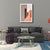 Brehn | Interior Treppe Leinwand in Pink Skandinavisch Stil Wanddekoration für Esszimmer