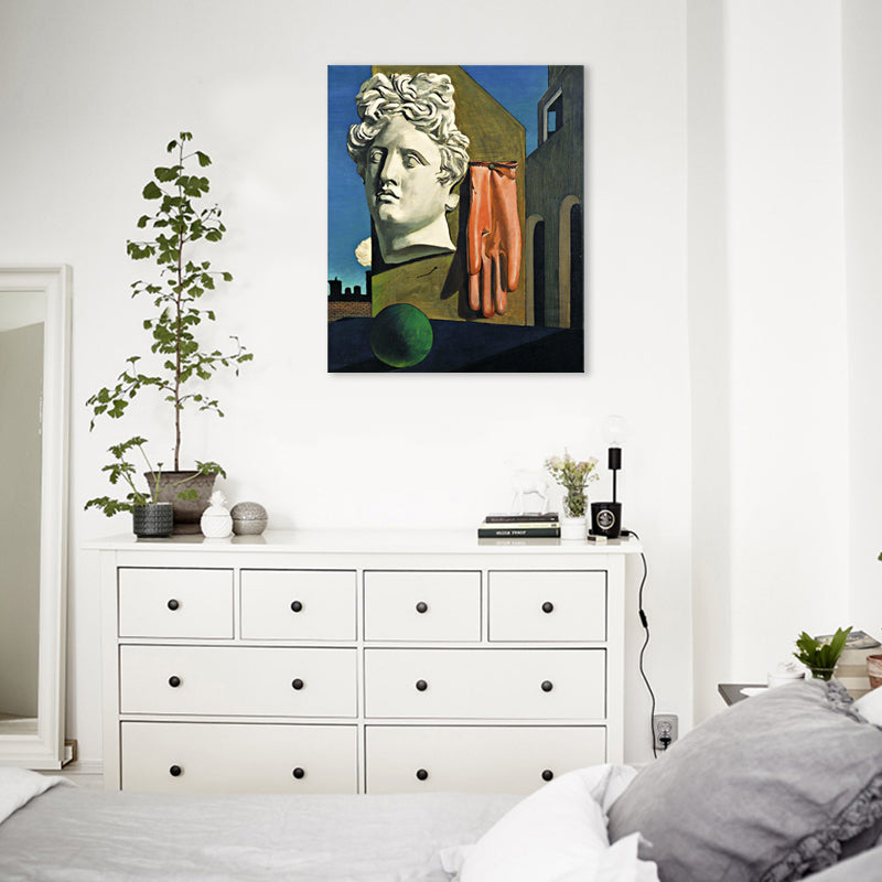 Brehn | Ländliche Stilllebenmalerei Leinwand Texturiertes Wandkunstwerk in dunkler Farbe für das Wohnzimmer