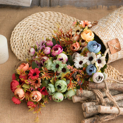 Realistische Faux-Pfingstrose Bouquets