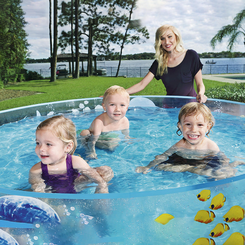 Damen Aufblasbares Kinder-Planschbecken mit maritimem Unterwasserdesign Brehn