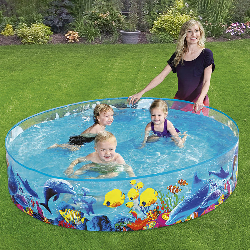 Damen Aufblasbares Kinder-Planschbecken mit maritimem Unterwasserdesign Brehn