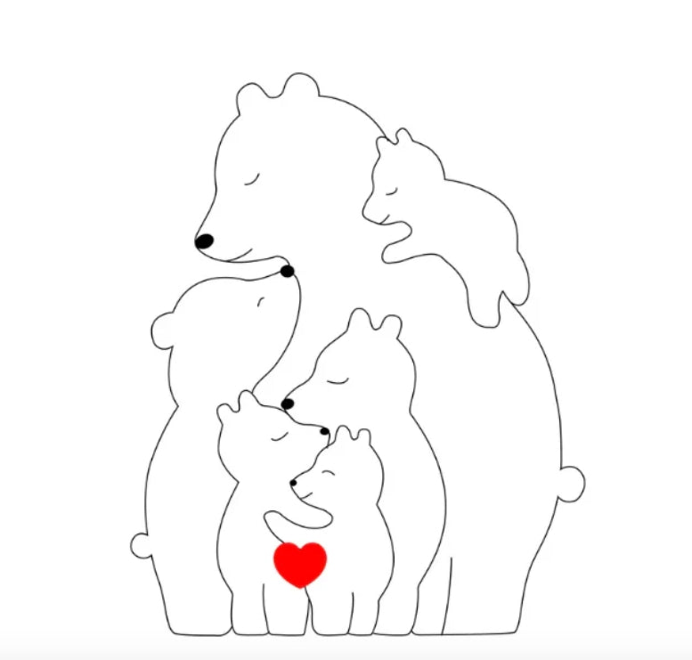 Brehn | Personalisierbare Bärenfamilie