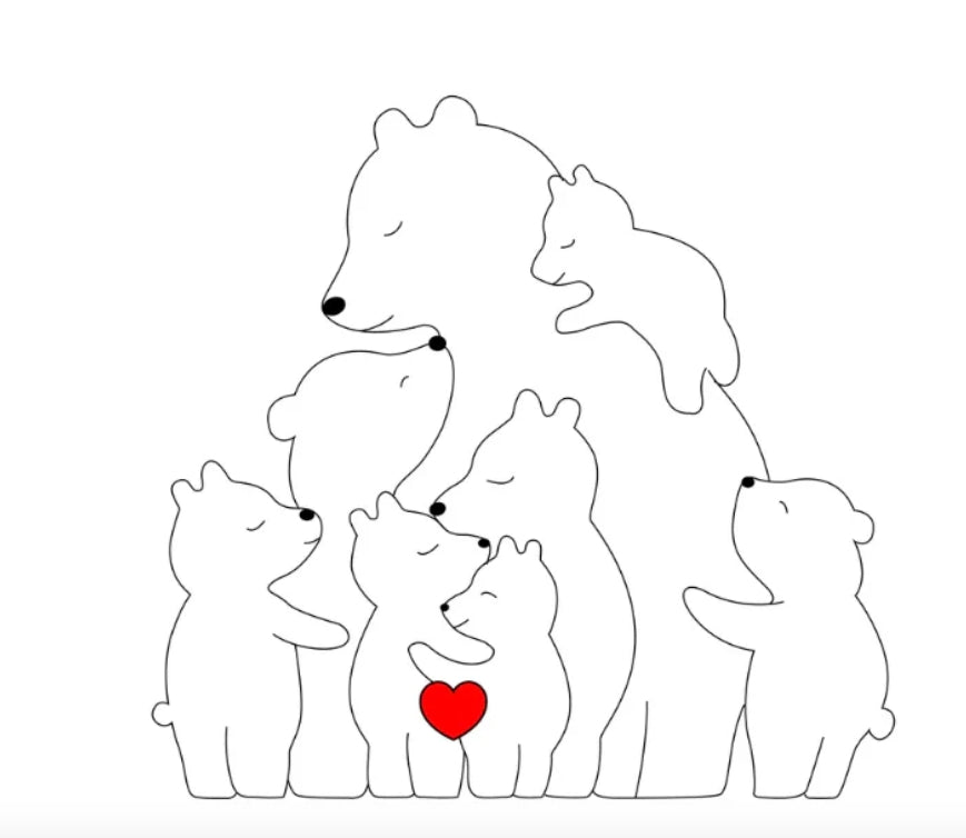 Brehn | Personalisierbare Bärenfamilie