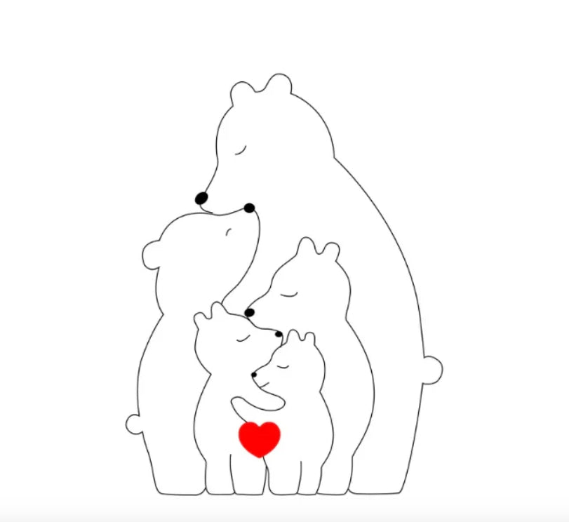 Brehn | Personalisierbare Bärenfamilie