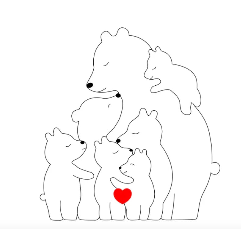 Brehn | Personalisierbare Bärenfamilie