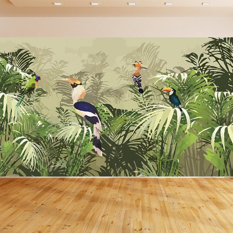 Brehn | Folie Wand Decal Tropisch Sierlijk Meisjes Slaapkamer Wand Bekleding, Personaliseer