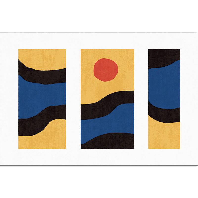 Brehn | Stijlvol Minimalistisch Tapijt Zwart en Wit Abstract Tapijt Huisdiervriendelijk Antislip Achtergrond Vloerkleed voor Woonkamer