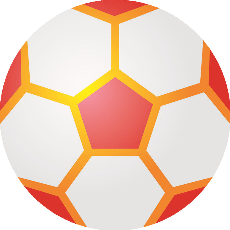 Brehn | Stijlvolle Sportmotief tapijt Oranje Multikleurig Kinder tapijt Polyester Huisdiervriendelijk Wasbare tapijt voor de kinderkamer
