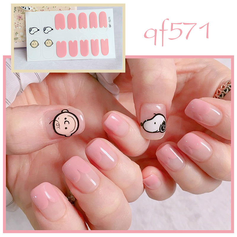 Künstliche Nagelkunst mit Smileys und Herzen Brehn