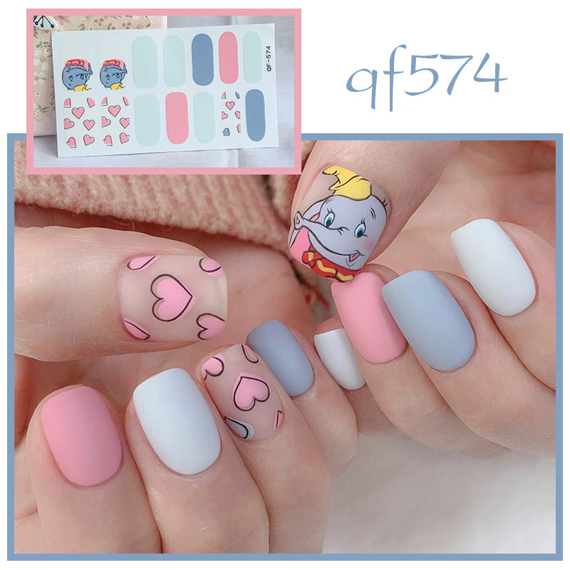 Künstliche Nagelkunst mit Smileys und Herzen Brehn