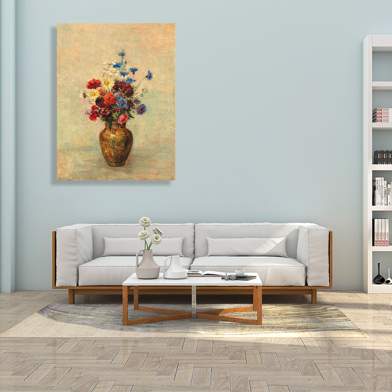 Brehn | Französischer rustikaler Stil Blumen Malerei Pastellfarbe Küche Rückwand Wandkunst Druck