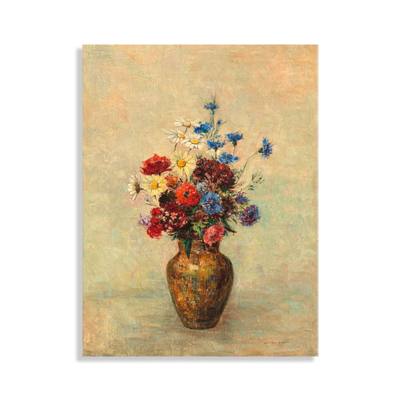 Brehn | Französischer rustikaler Stil Blumen Malerei Pastellfarbe Küche Rückwand Wandkunst Druck
