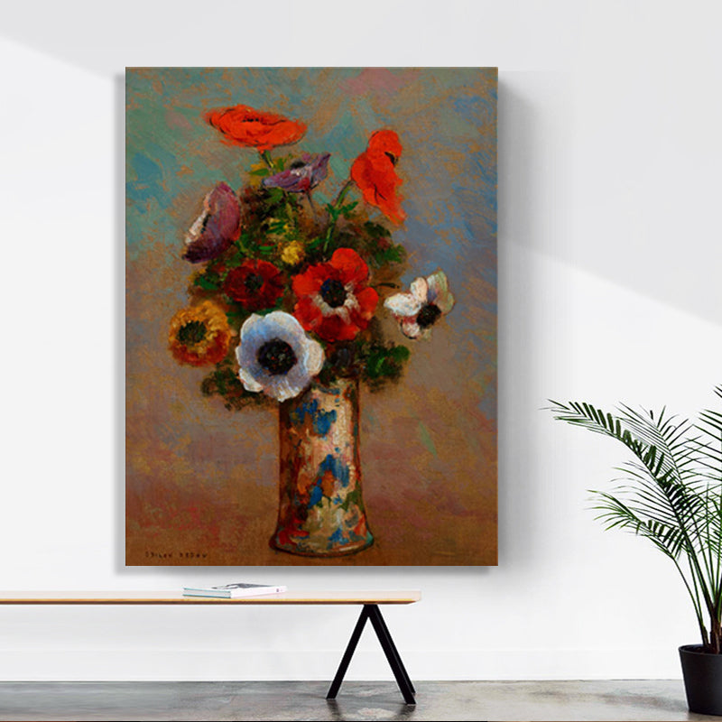 Brehn | Französischer rustikaler Stil Blumen Malerei Pastellfarbe Küche Rückwand Wandkunst Druck