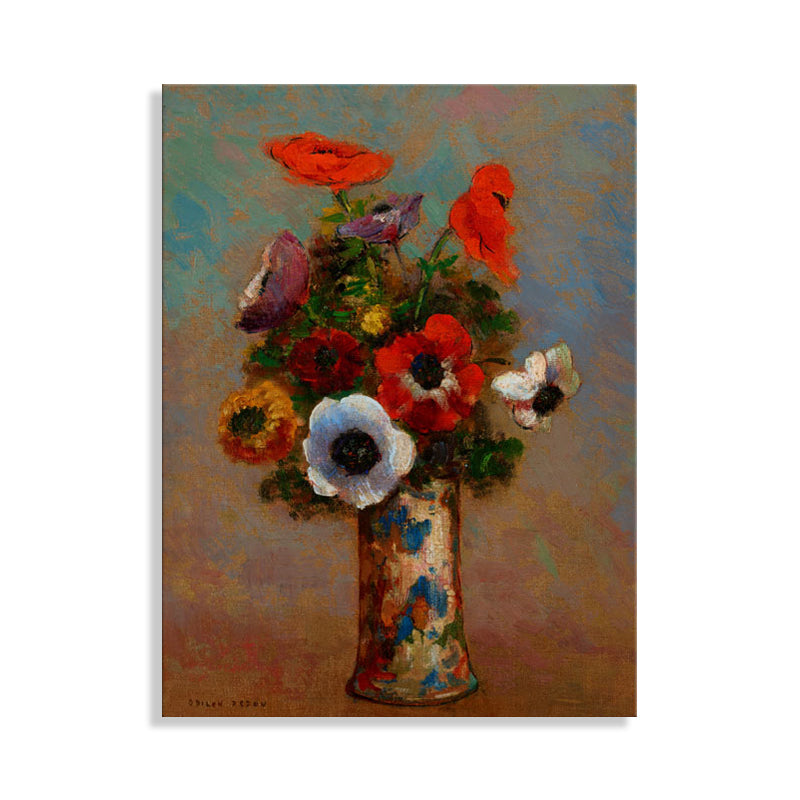 Brehn | Französischer rustikaler Stil Blumen Malerei Pastellfarbe Küche Rückwand Wandkunst Druck