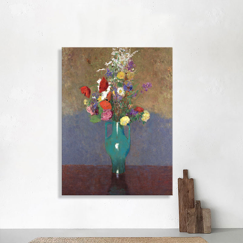 Brehn | Französischer rustikaler Stil Blumen Malerei Pastellfarbe Küche Rückwand Wandkunst Druck