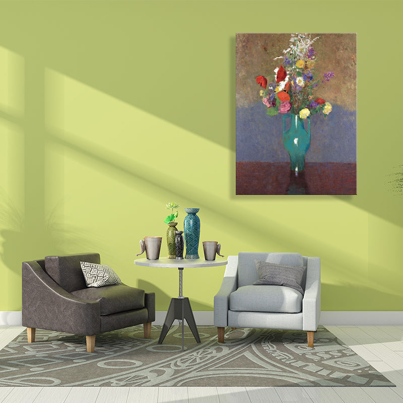 Brehn | Französischer rustikaler Stil Blumen Malerei Pastellfarbe Küche Rückwand Wandkunst Druck