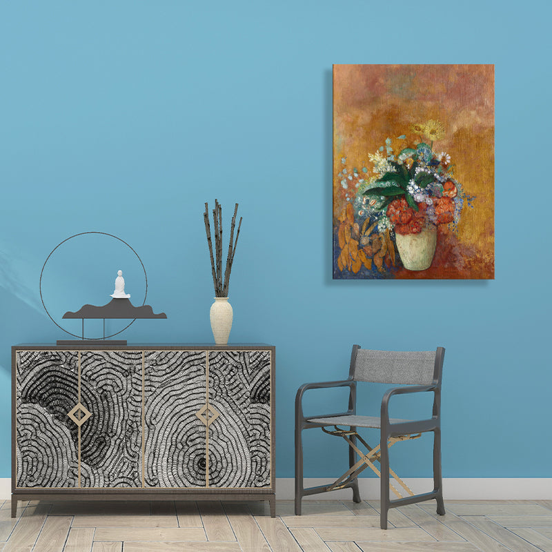 Brehn | Französischer rustikaler Stil Blumen Malerei Pastellfarbe Küche Rückwand Wandkunst Druck