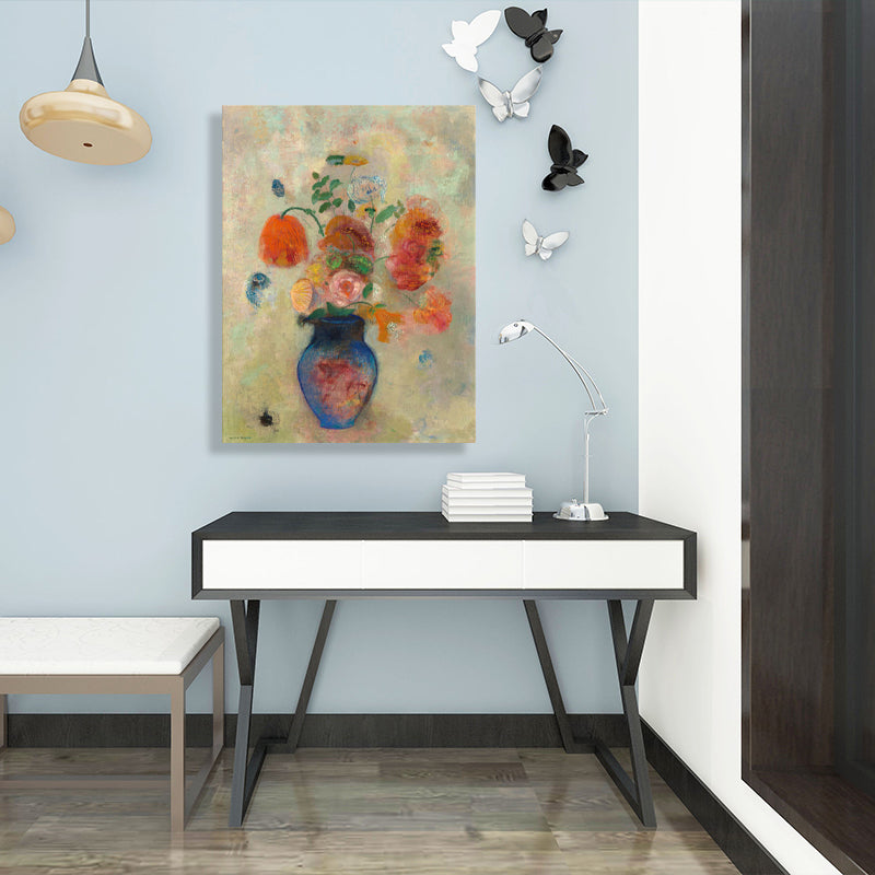 Brehn | Französischer rustikaler Stil Blumen Malerei Pastellfarbe Küche Rückwand Wandkunst Druck