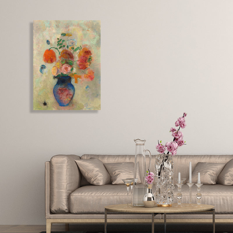 Brehn | Französischer rustikaler Stil Blumen Malerei Pastellfarbe Küche Rückwand Wandkunst Druck