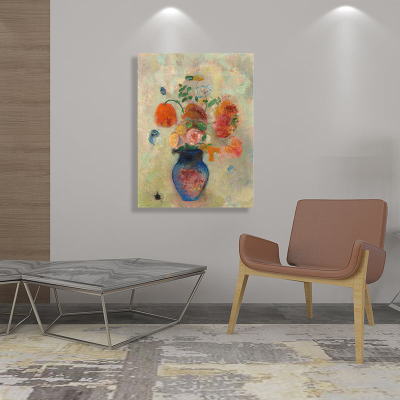 Brehn | Französischer rustikaler Stil Blumen Malerei Pastellfarbe Küche Rückwand Wandkunst Druck