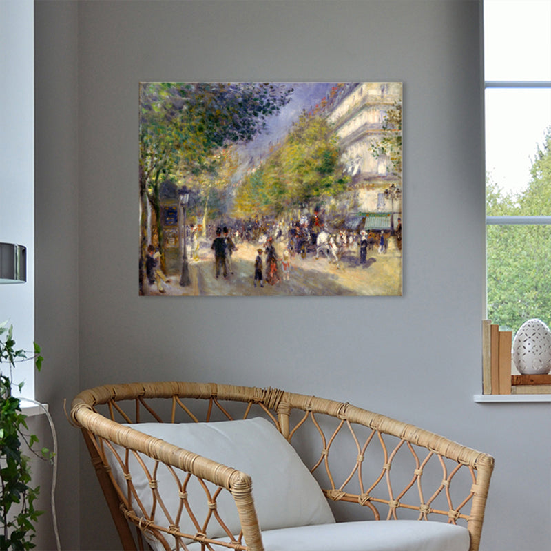 Brehn | Impressionismus Stil Wandkunst Grüne Ausflug Figuren Gemälde, Mehrere Größenoptionen