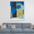 Brehn | Neu Geometrisches Muster Leinwand Texturiert Mid-Century Modern für Mädchen Schlafzimmer Wanddekoration
