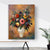 Brehn | Leinwand Texturiertes Kunstwerk Französischer Landhausstil Blumenstrauß und Vasenmalerei, Mehrere Größen