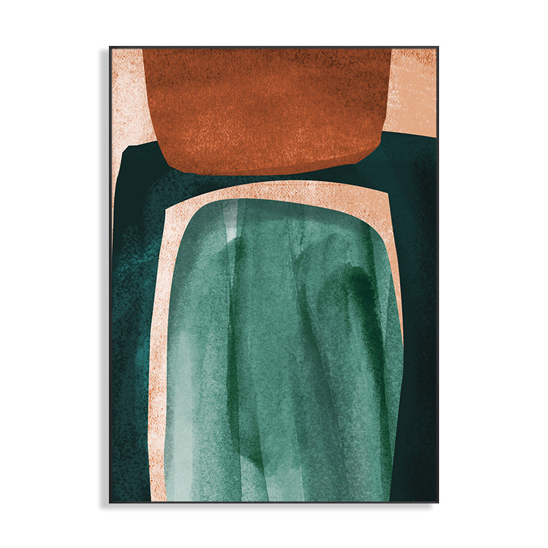 Brehn | Moderne Newfangled Abstrakte Kunst Grüne Küche Rückwand Leinwand, Mehrere Größen Optionen