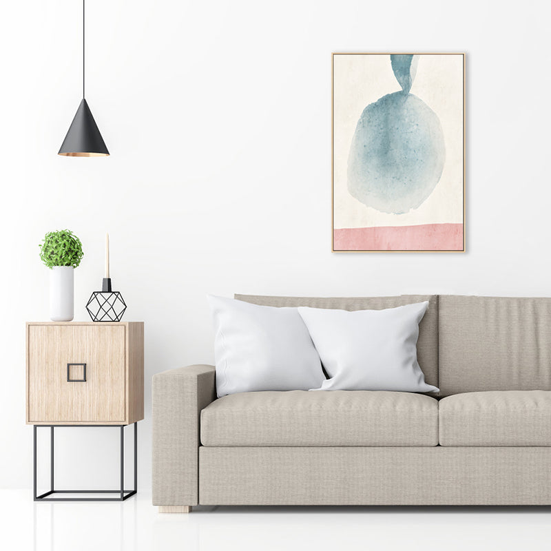 Brehn | Skandinavische abstrakte Leinwand Jungenzimmer Wanddekoration in Pastellfarbe, mehrere Größen