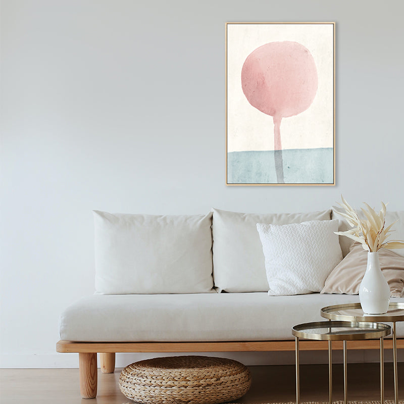 Brehn | Skandinavische abstrakte Leinwand Jungenzimmer Wanddekoration in Pastellfarbe, mehrere Größen