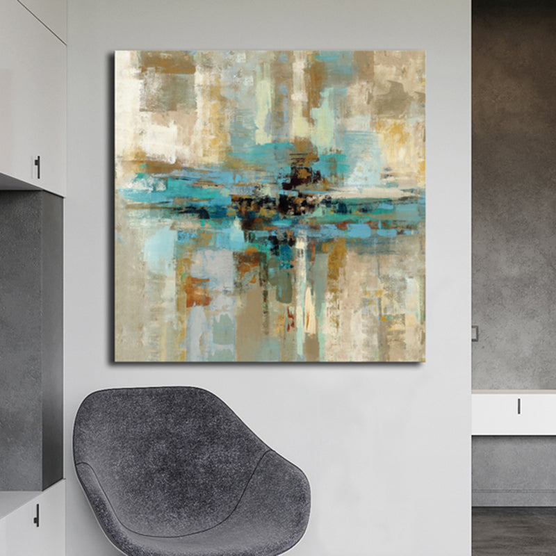 Brehn | Pastellfarbe Abstraktes Muster Malerei Texturiert Moderne Kunst Esszimmer Leinwanddruck