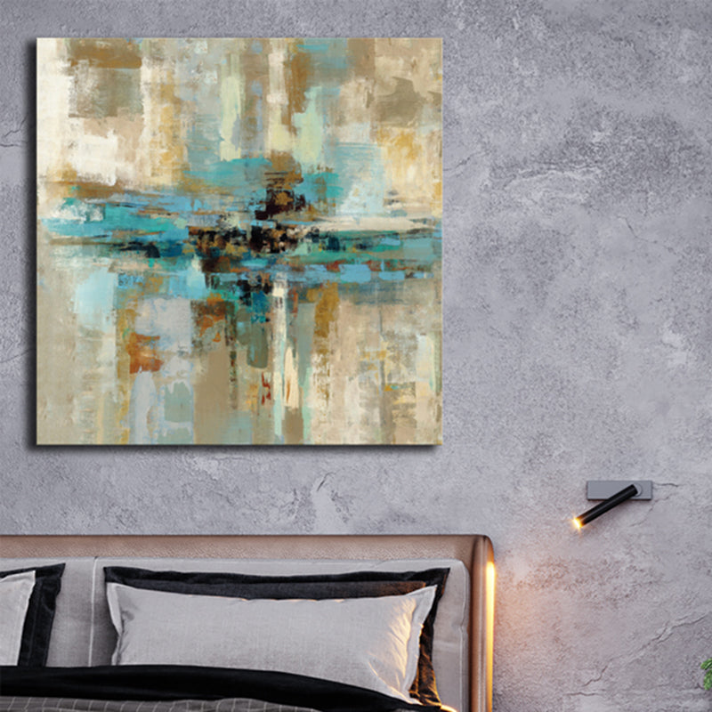 Brehn | Pastellfarbe Abstraktes Muster Malerei Texturiert Moderne Kunst Esszimmer Leinwanddruck