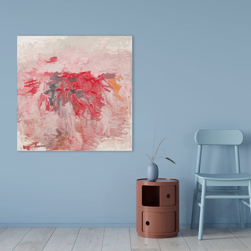 Brehn | Pastellfarbe Abstraktes Muster Malerei Texturiert Moderne Kunst Esszimmer Leinwanddruck