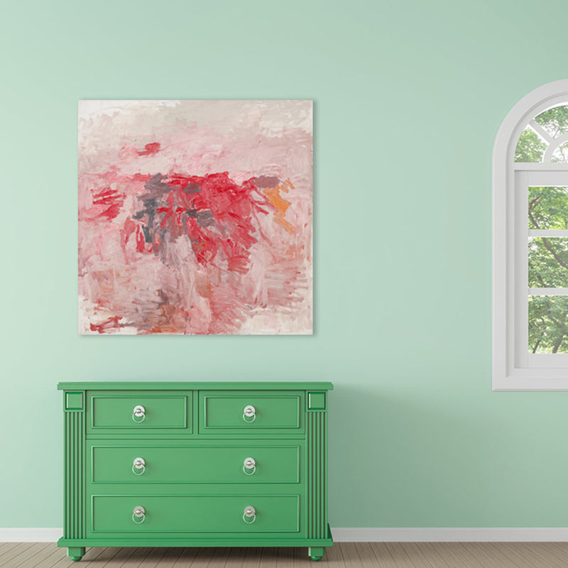Brehn | Pastellfarbe Abstraktes Muster Malerei Texturiert Moderne Kunst Esszimmer Leinwanddruck