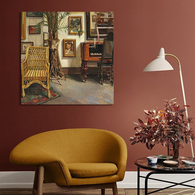 Brehn | Helle Farbe Stillleben Leinwand Kunst Impressionismus Texturiertes Wanddeko für Wohnzimmer