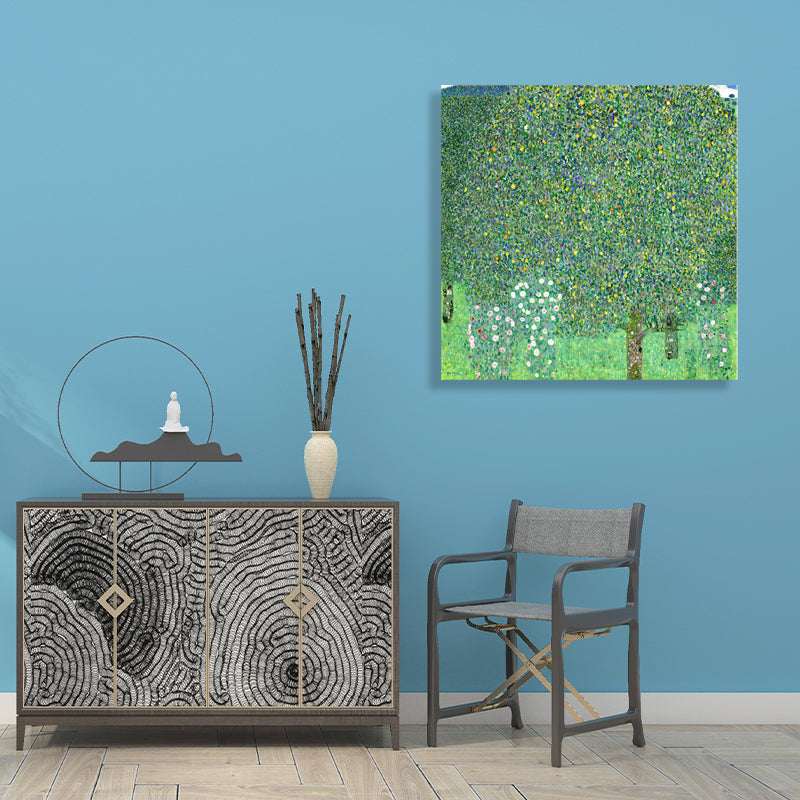 Brehn | Orange Trees Malerei Texturiert Französischer Landhausstil für Jungen Schlafzimmer Wandkunst Dekor