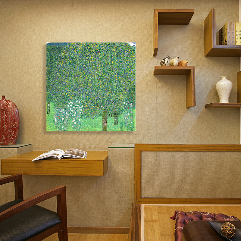Brehn | Orange Trees Malerei Texturiert Französischer Landhausstil für Jungen Schlafzimmer Wandkunst Dekor