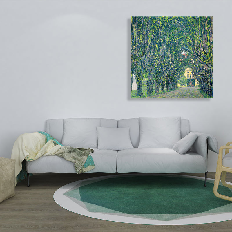 Brehn | Quiet Alameda Malerei Grüne Leinwand Wandkunst Dekor Texturiert, Mehrere Größenoptionen