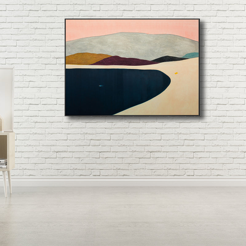 Brehn | Hills Scene Wanddekoration Zeitgenössischer Stil Texturiertes Wohnzimmer Leinwand, Mehrere Größen