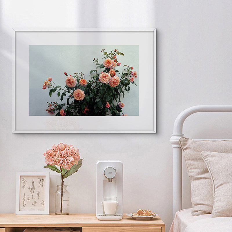 Brehn | Strukturierte florale Wanddekoration Leinwand zeitgenössischer Stil Malerei für das Gästezimmer