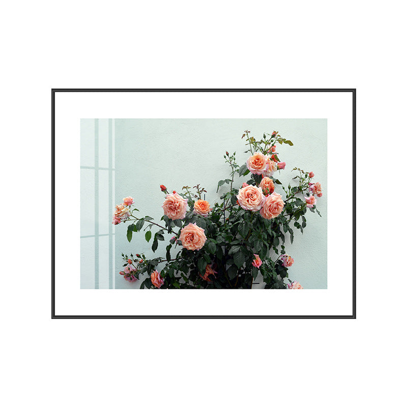 Brehn | Strukturierte florale Wanddekoration Leinwand zeitgenössischer Stil Malerei für das Gästezimmer
