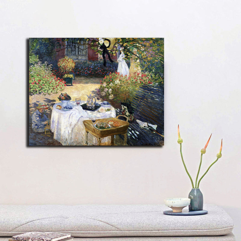 Brehn | Canvas Pastellfarbige Kunstdruck Impressionismus Stil Picknicker Malerei, Mehrere Größen