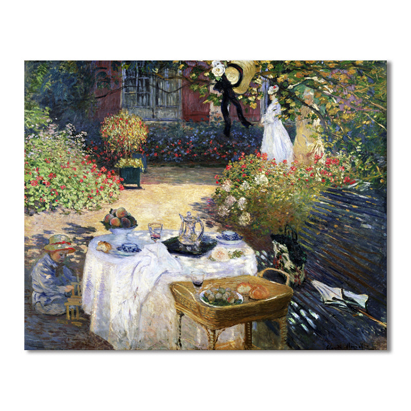Brehn | Canvas Pastellfarbige Kunstdruck Impressionismus Stil Picknicker Malerei, Mehrere Größen