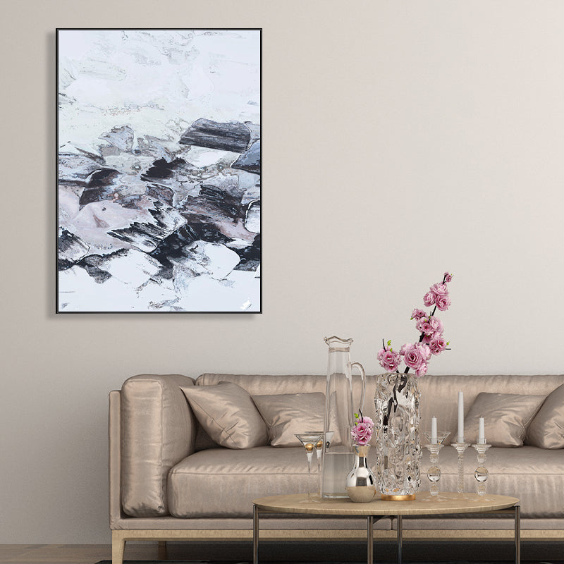 Brehn | Leinwand Texturiertes Gemälde Moderne Stil Abstraktes Muster Wandkunst Dekor, Verschiedene Größen