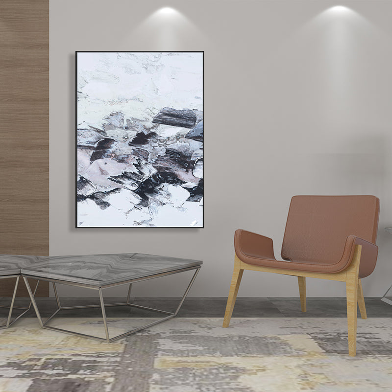 Brehn | Leinwand Texturiertes Gemälde Moderne Stil Abstraktes Muster Wandkunst Dekor, Verschiedene Größen