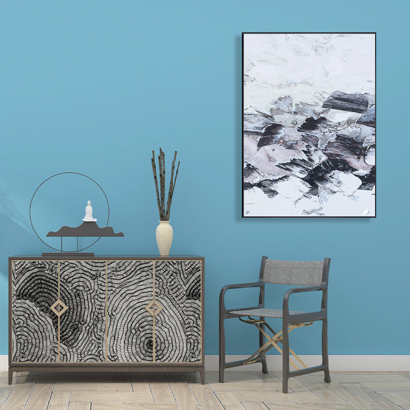 Brehn | Leinwand Texturiertes Gemälde Moderne Stil Abstraktes Muster Wandkunst Dekor, Verschiedene Größen