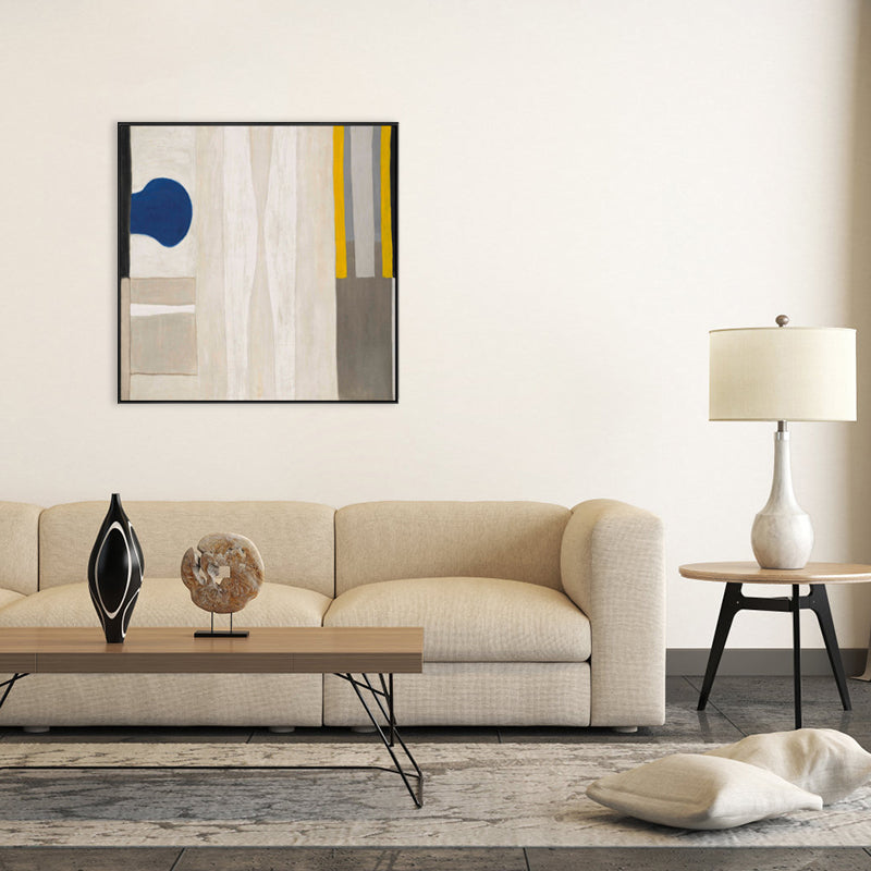 Brehn | Nordic Style Geschirr Malerei Pastell Farbe Texturiertes Wand Kunst Dekor für Spielzimmer