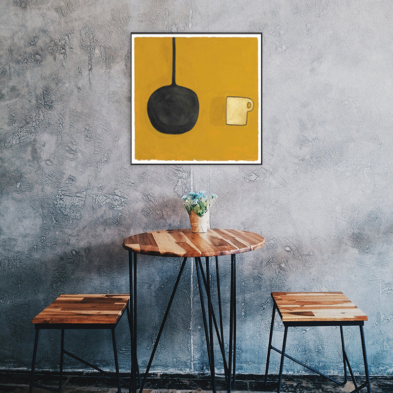 Brehn | Nordic Style Geschirr Malerei Pastell Farbe Texturiertes Wand Kunst Dekor für Spielzimmer
